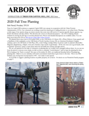 Arbor Vitae newsletter for 2020.